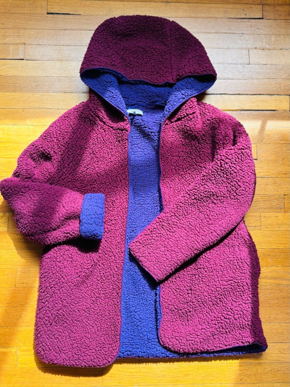 Sherpa burgundy/purple coat